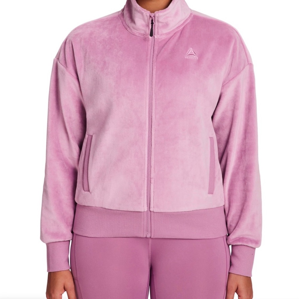 Reebok Women's Soft Pink Teddy Jacket